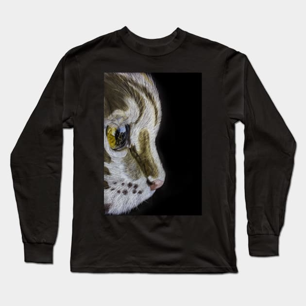 Cat in profile Long Sleeve T-Shirt by Renasingsasong